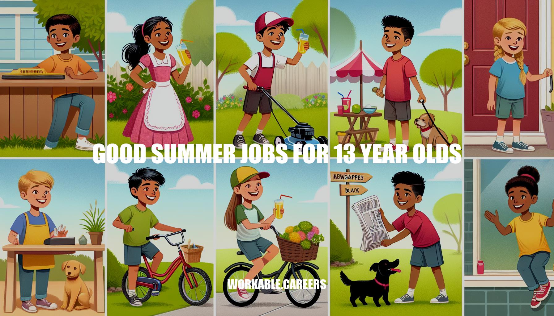 Good Summer Jobs for 13 Year Olds